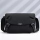 Goldlion Men's's Canvas Men's Sac à bandoulière crossbody de grande capacité de couverture de sac à sac de grande capacité Sac de facteur imperméable à séchage rapide en tissu oxford [noir - nouveau style d'été] peut accueillir une IPA de 11 pouces