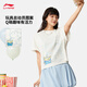
Li Ning Toy Story Joint Series丨T-shirt Women's 2025 New Loose Short-Sleeve Cultural Shirt AHSV690 Milky White-1 M