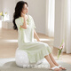 
Urban beauty nightgown for women in summer with chest pad cloud cotton short-sleeved pajamas sweet Korean version 2025 new student home clothes