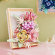 13060 Bausteine versammelten Bausteine Rosen dreidimensionale Fotorahmen Desktop-Ornament Geschenke Meiji 13063 Gold und Lila