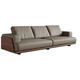 Yushe hölzernen Massivholzsofa leichter Luxusstil Wohnzimmersofa Schwarz Walnuss Inline Sofa 681#