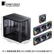 JONSBO TK3 sea view room chassis ATX computer host column-free curved glass side transparent desktop 360 water-cooled MATX desktop game e-sports type-c TK-3 black+ZA120+ZA360*2