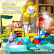 
Singer children's dishwasher toys manual water dishwasher slide house kitchen birthday gift giraffe blue