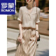 Romon Dress for Women New 2023 Summer Women's Clothing French Style Small Sweet Little Little Romantic Elegant Camiseta Falda Top (9737#) XL