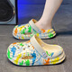 
Changxiang Huili Children's Cave Shoes Boys Boys' Toe Slippers 2025 Summer New Soft Sole Outdoor Wear Medium Large Children's Beach Sandwich Boy Yellow Green Orange Dragon 27