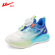 Huili Girls 'Sneakers Frühlings- und Sommerschuhe Casual Mesh atmabre -Jungen -Laufschuhe 1381 Blau und Grün 36