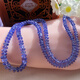 Kawamori Light Blue Purple Tanzanite Beads Necklace Bracelet Smooth Faceted Elegant Temperament Complements Skin Color Women Fanta Stone Moonlight 925 Silver Special Tanzanite Faceted Bracelet 3.0