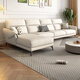 
Disney fabric sofa Italian light luxury cotton and linen small apartments in a straight row multi-person combination soft package living room furniture Y753# 2.2 meters three-person seat [Cotton and linen] down + sponge