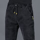 Woodpecker Brand Men's Vêtements 2025 Spring and Automne Thin Elastic Taist Jeans Men's Men's Loose Streth Harem Pantalon Straight Taille K433 Gray 5xl Recommandé [180-200Jin [Jin est égal à 0,5 kg]]]