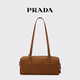 PRADA/Prada Gift Women's Medium Regenerated Nylon Handbag Brandy Color