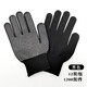 DISSION DE NATÉRIE DE 13 broches PVC Dot Plastique Protection des mains Léger sans glissement confortable et respirant Site de construction Glants de jardinage noir 1 paire
