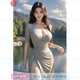 Cóster de belleza sexy de luz completa Sexy pura y lujuriosa belleza personalizada póster de fotos pegatinas para alquiler a3886 altura 15*10 x impermeable/protección solar/autoadhesivo x