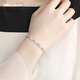 Miss JuJu pt950 platinum star bracelet for women, fashionable platinum star shining bracelet for wife, weight 6.2-6.4 grams, length 16+2cm