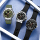 Raelli Electronic Watch Student Student Adolescente alistó Militar Military Sports Multifuncionales Luminoso Watrino Electronic Watch Watch Tending 6191. Verde