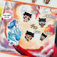 Anjijia Nezha Magnetic Power Stilles Buch Dämon Kinder Meer kein ausgeschnittener Kinder handgefertigtes DIY Magnetic Aufkleber Spielzeug [1 Paket] Dämonenkindgott-Jungen und Mädchen 1. Juni Geschenk