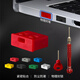 Soli usb port lock usb physical security lock usb lock sealing plug usb safety plug usb removable dust plug, red 10 pieces + 2 tools/20088