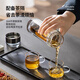 Mingguang tea cup tea water separation tea cup glass water cup men's tea cup glass high borosilicate green tea cup