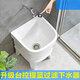 Mop pool balcony ceramic washing mop pool mop pool household bathroom automatic drainer high-foot basin pool 70 cm flat mouth desk control (basket anti-blocking)