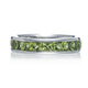 Fat Donglai's same style peridot ring square full of emeralds for men and women couple ring No. 10