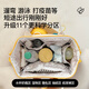 Saint Aibei Mommy Bag Kleine multifunktionale zweischuldige Schulter-Handpack mit großer Kapazität Mutter und Baby aus dem Weg gehen, um den Wanderbag Cart Hangsack [handportierbare Version] Grüne Jade kleine Bohnengelb aus