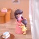 Xixiaowei paysage moderne créatif de la fête des mères poupées de la fête des mères petits ornements de bricolage décorations enfants enfants enfants enfants 2 Mother and Daughter [Orange + Yellow]