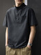 Kazuki Kuraishi Camisa de polo masculino 220G Camiseta de manga corta de peso corto americano Henry