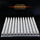 LEGO Star Wars Blocs de construction compatibles MINIFIGURE CONIGING Soldiers bleus assemblés Toys Girthday Gift Coffee Couleur 5 commandes PG761