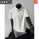 Jeep Spirit American American Avant épaule Polo T-shirt à manches courtes T-shirt à manche à manches pour hommes T-shirt High Hard Box Style Top Gray clair m