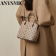 ANYSMIC轻奢侈品牌包包女包高档水桶包女士2025新款复古手提包520礼物 咖色 长21.5CM