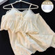 Pmwrun avec coton coton Summer Princess Style Sweet Nightgown For Women Abricot Color Suspender Pyjamas Loose Princess Style Home Clothes Robe Impliable PORD POSSE SIMPLE POUDRE 679 # M RECOMMANDÉ 75-100JIN [JIN ÉQUILÉS 0,5 kg]