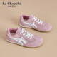 LA CHAPELLE SAPOS MUJERES SOMPLES SOMPLOS COMENDIDOS ALMENTRACIONES ALEMENTOS PARA MUJER 2025 Nuevo verano de malla delgada versátiles versátiles casuales zapatos planos rosa XXE6625-2 39