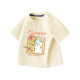 G.Duckkids Little Yellow Duck Clothing Niñas Camiseta para niños de manga corta en verano Nuevo algodón de algodón Pure Round Top Summer's Top AP14086 Polvo 80 Recomendado 10 meses 1 y medio años