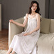 Hanrui Summer Jacquard Cool Skinsy Friendsy Sexy Kinegown Sexy Ladies Home Flouge Платье A13116 M