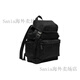 Versace Griechische Musterschnalle -Klappe Polyamid Rucksack Rucksack Herren Black Basic -Paket (Bag + Staubbeutel)