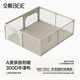贝易（BEIE）布艺围栏宝宝防护栏室内家用学步游戏围栏全拆款桦木色150*180cm