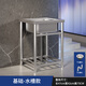 An Junsheng commercial kitchen sink 304 stainless steel wash basin with bracket integrated dishwasher household sink large single tank economical length 47 width 42 height 75 (no faucet)