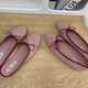 S.Sofea Red French Bow Flat Sohle einzelne Schuhe für die Sommerweiche Sohle Ballettschuhe J683-11 Wildleder Flachsohle ist kleiner in Größe rot 38