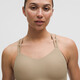 Lululemon丨Like a Cloud women's long sports bra B/C* ribbed quick-drying LW2D03S oak brown S /6