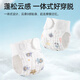 Betas Diapers Washable Cotton Gauze Newborn Baby Breathable Mustard Pocket Cloth Ring Diaper Pants Moonlight White-5 [12-layer high-density yarn 5-piece M-code [suitable for 0-5 months] 5~10Jin [Jin equals 0.5 kg]