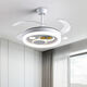 Shaoguan 2024 Nouveau ventilateur Light chambre principale chambre principale ventilateur de plafond invisible lumière ménage moderne ménage intégré de plafond de ventilateur