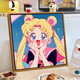 Clcey niedlicher Cartoon Sailor Moon Digitalölmalerei DIY Kinder handbemalte Acrylölmalerei Schlafzimmer Hängende Malerei