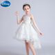 Vestido de princesa de Disney Vestido de cumpleaños para niñas Niños de altura de alta gama Flores Flores Boda Piano Piano Tocio Tw683 White [Sigue la corona] 130 cm