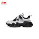 Li Ning children's shoes, children's sports shoes, men's and women's summer hollow mesh sandals, soft breathable frame shoes YKCV078 black/standard white-7 37