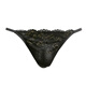 
Shiluohanduo men's underwear sexy and interesting transparent lace thin low waist thong EX04 BK-Black M