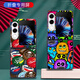 Xiao Jiejiang a choisi Nubia Flip2 Mobile Phone Case Nubia Flip2 Mobile Phone Case Nubia Leather Pattern peint nouveau NX724J Pliage Screen Anti-Fall European and American Puzzle Ty-Mushroom Head Nubia Flip2 [motif de peau grand trou]