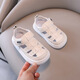 Kenopo offizielle Jungen Sandalen für Sommer neue Kindersandalen für Kinder hohl Beach Schuhe Leder Gesicht Baby Girl Hole Schuhe Weiche Sohle schwarz 13,5 21 Innenlänge
