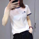 Vancl Eslite Yihion White Camiseta de algodón puro de manga corta de manga corta de Summer Europe