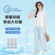 优优1点（Yoyo one）女童套装春夏季2025新款洋气儿童娃娃衫阔腿裤两件套森系大童夏装 9992白色15286紫色 120 120cm
