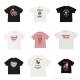 Zhidoudou Spot Nigo Japanische Trendy Brand Human Human hochwertiger Bambus gemeinsame Baumwoll-gedruckte kurzärmelige Männer- und Frauen-T-Shirt 3882 Black L