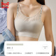 Cat man markless strapless underwear for women's vest style inner wear anti-exposure summer thin comfortable breathable mesh beautiful back bra Black M -34/75AB (90-110Jin [Jin equals 0.5 kg])